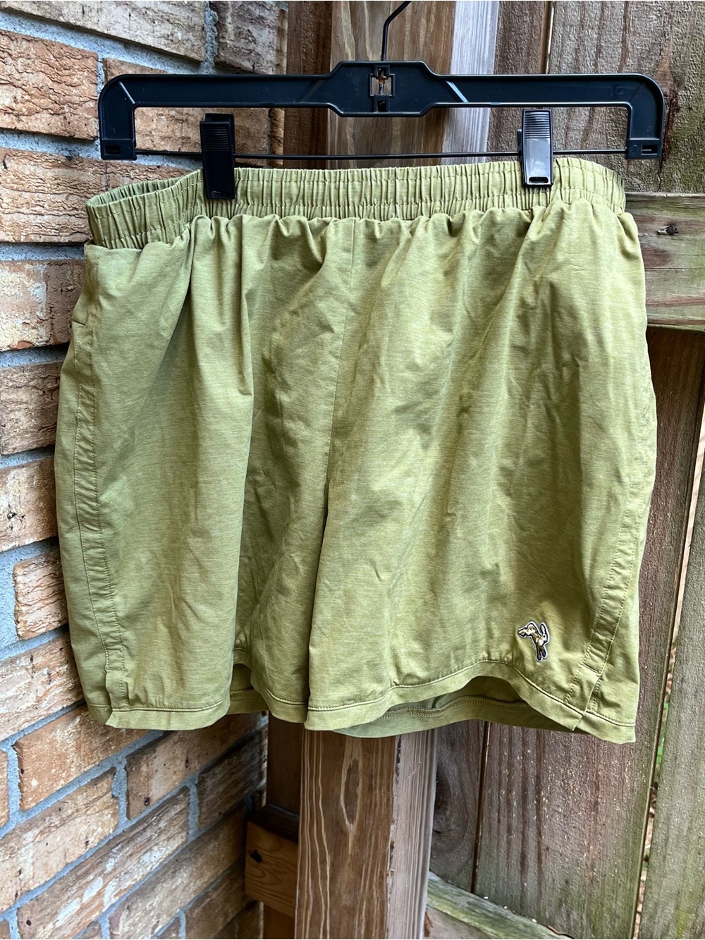 Tracksmith Olive Green Athletic Shorts 5 in Inseam Lined Running Gym